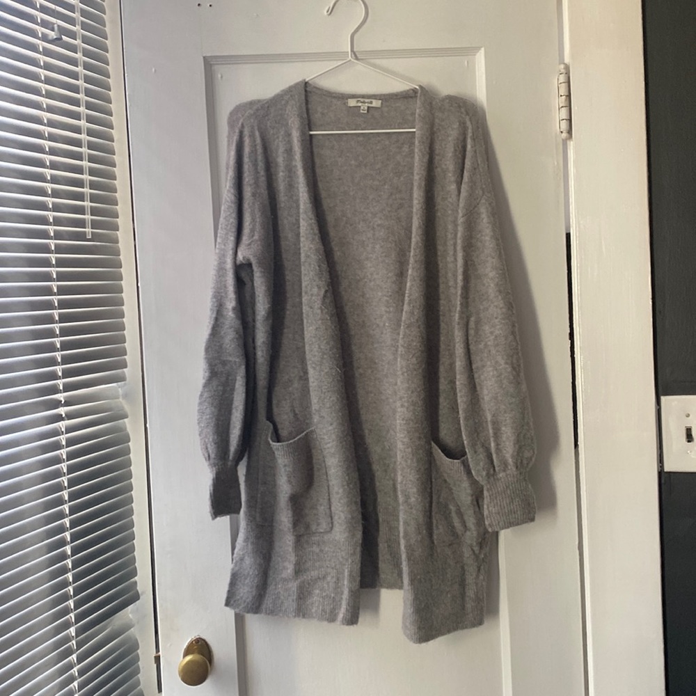Madewell alpaca cardigan; size S